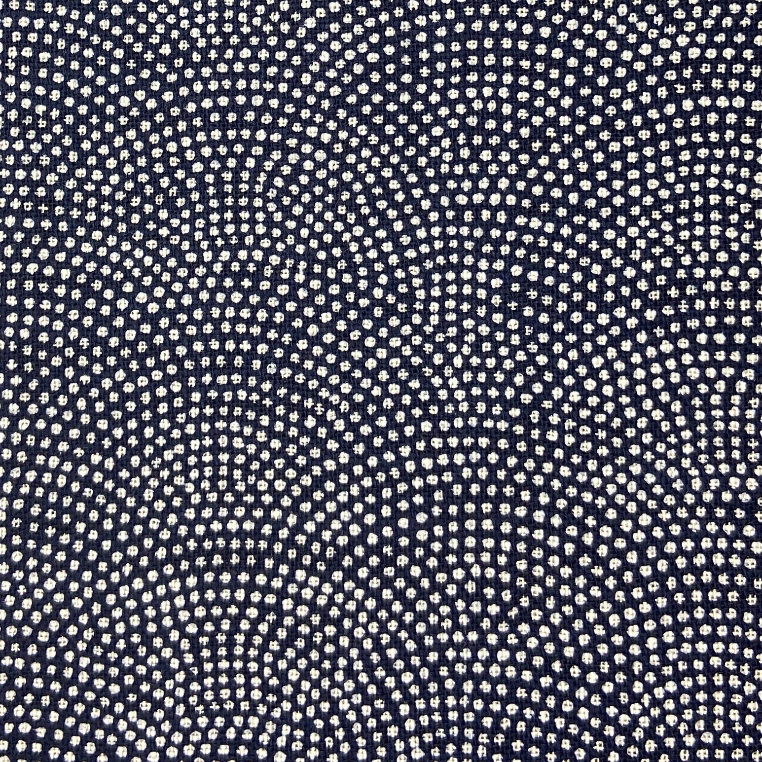 Japanese Cotton Uneven Yarns Sheeting Print - Indigo Shark Skin