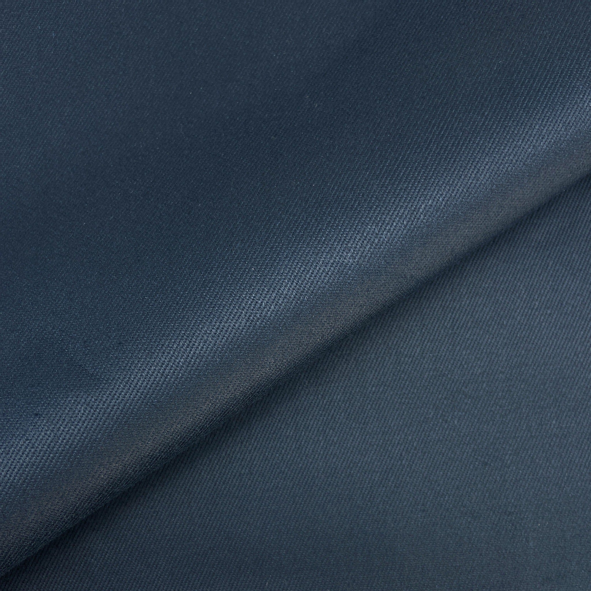 Hemp Organic Cotton Twill Fabric  - Midnight Blue