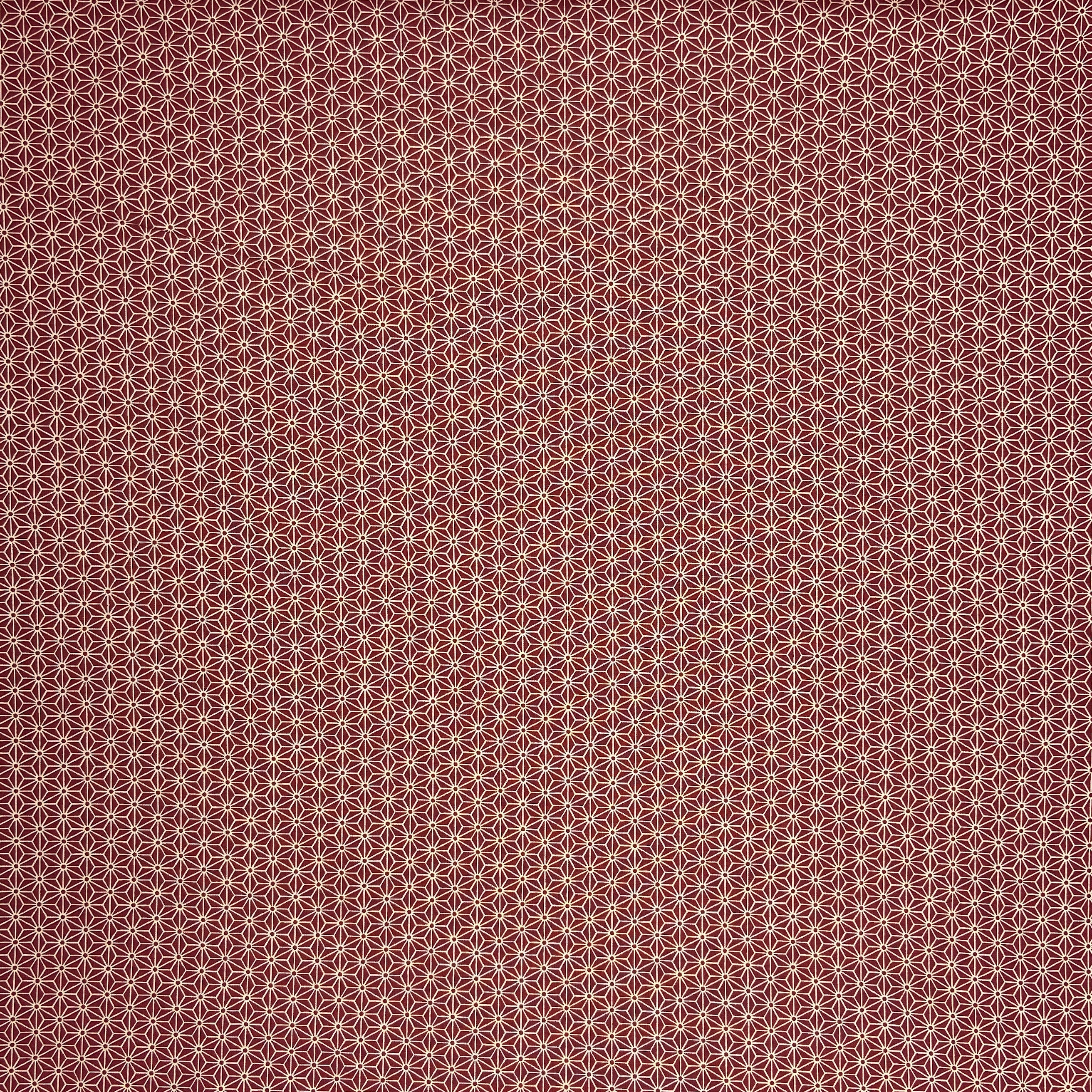 Japanese Cotton Sheeting Print - Hemp Leaves Red