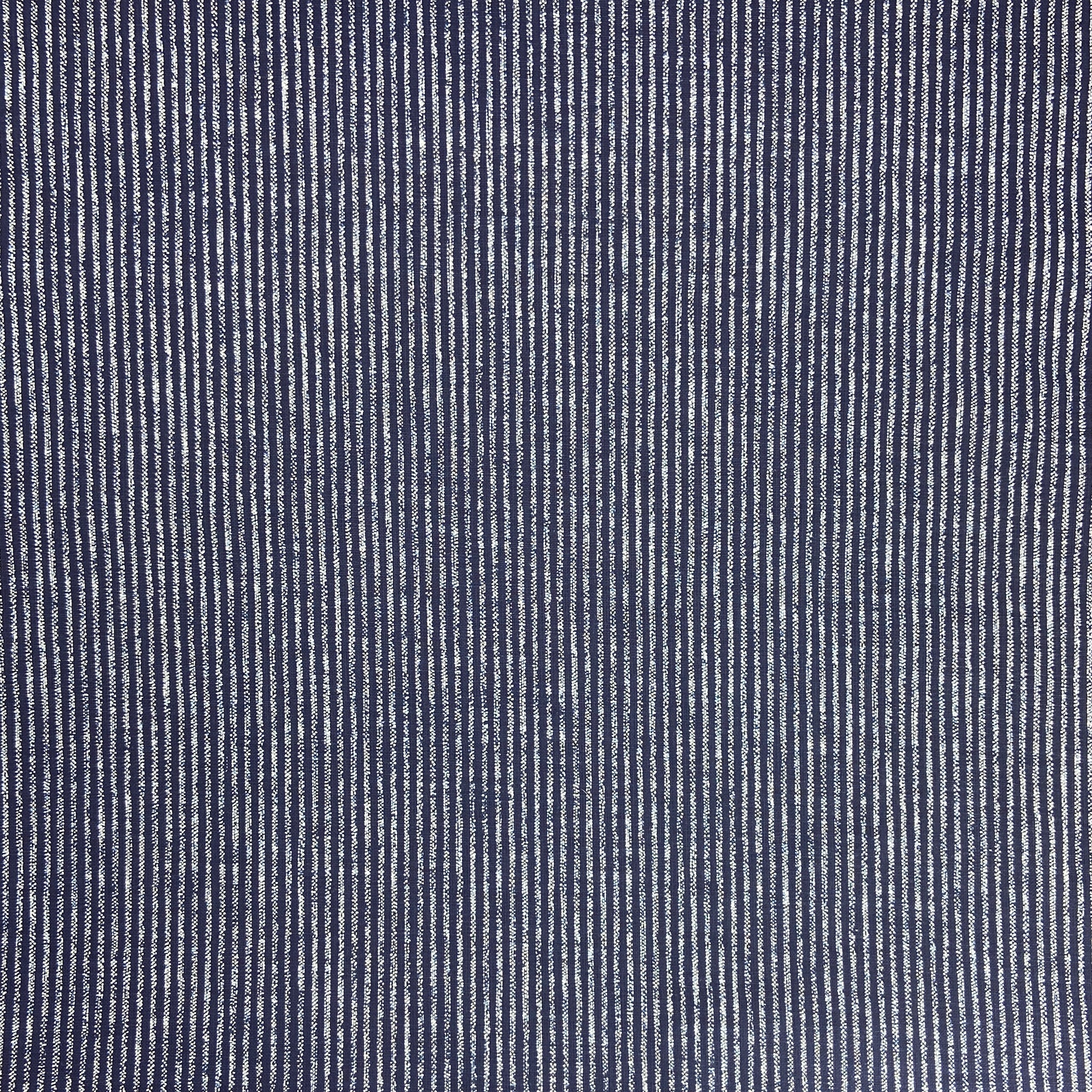 Japanese Cotton Uneven Yarns Sheeting Print - Indigo Stripes