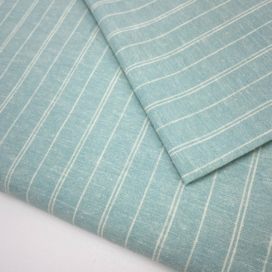 Hemp Organic Cotton Lightweight - Nile Blue Stripe