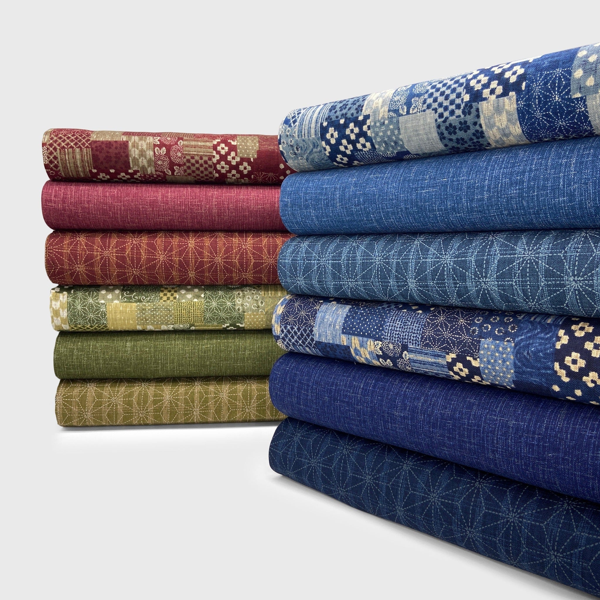 Japanese Cotton Uneven Yarns Sheeting Print - Kasuri Blue