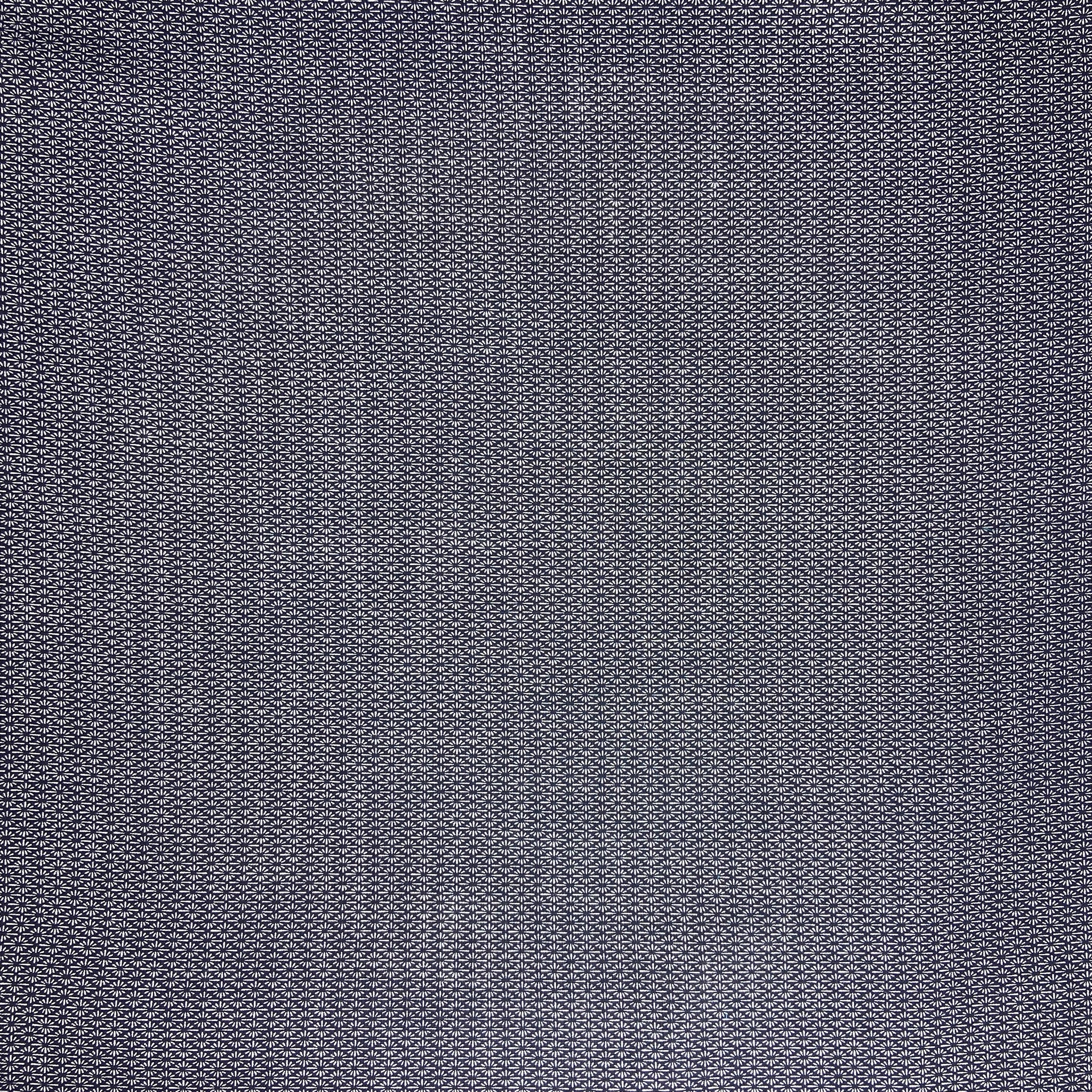 Japanese Cotton Uneven Yarns Sheeting Print - Diamond Navy Blue