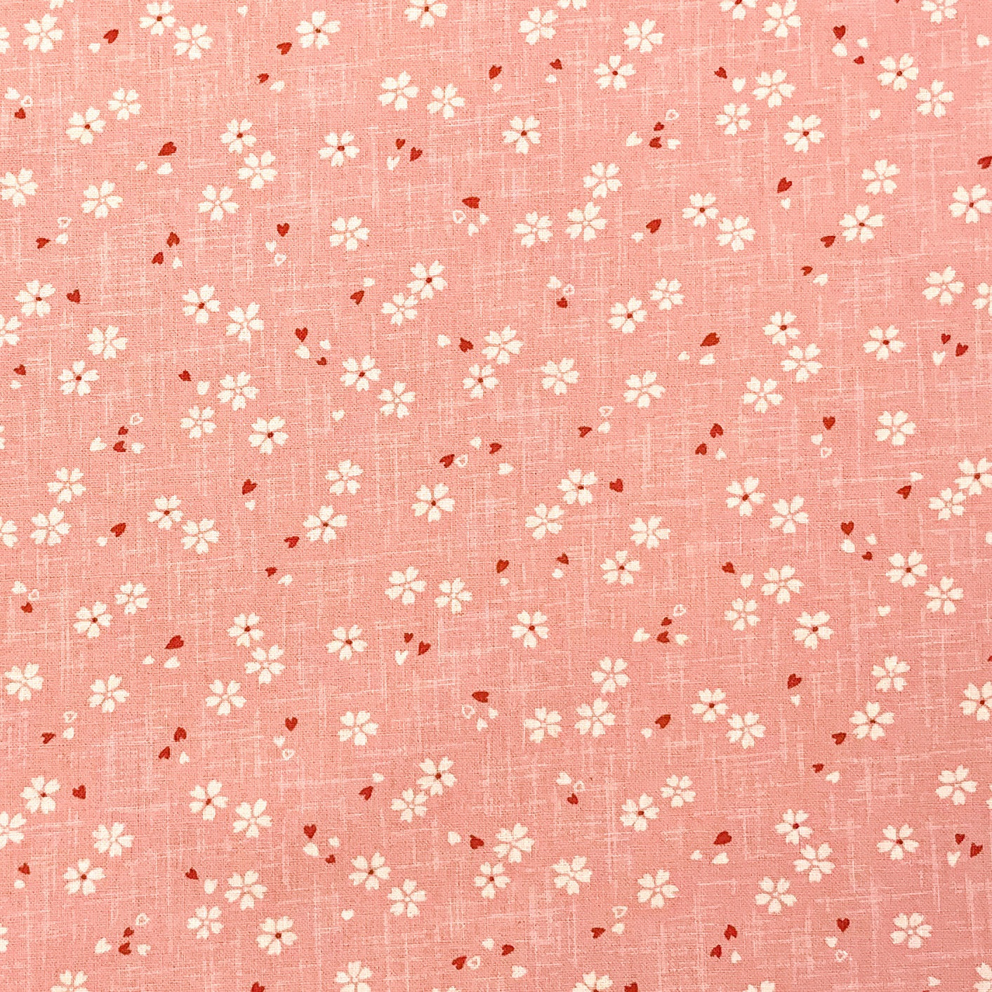 Japanese Cotton Sheeting Print - Cherry Blossom with Falling Petals Pink