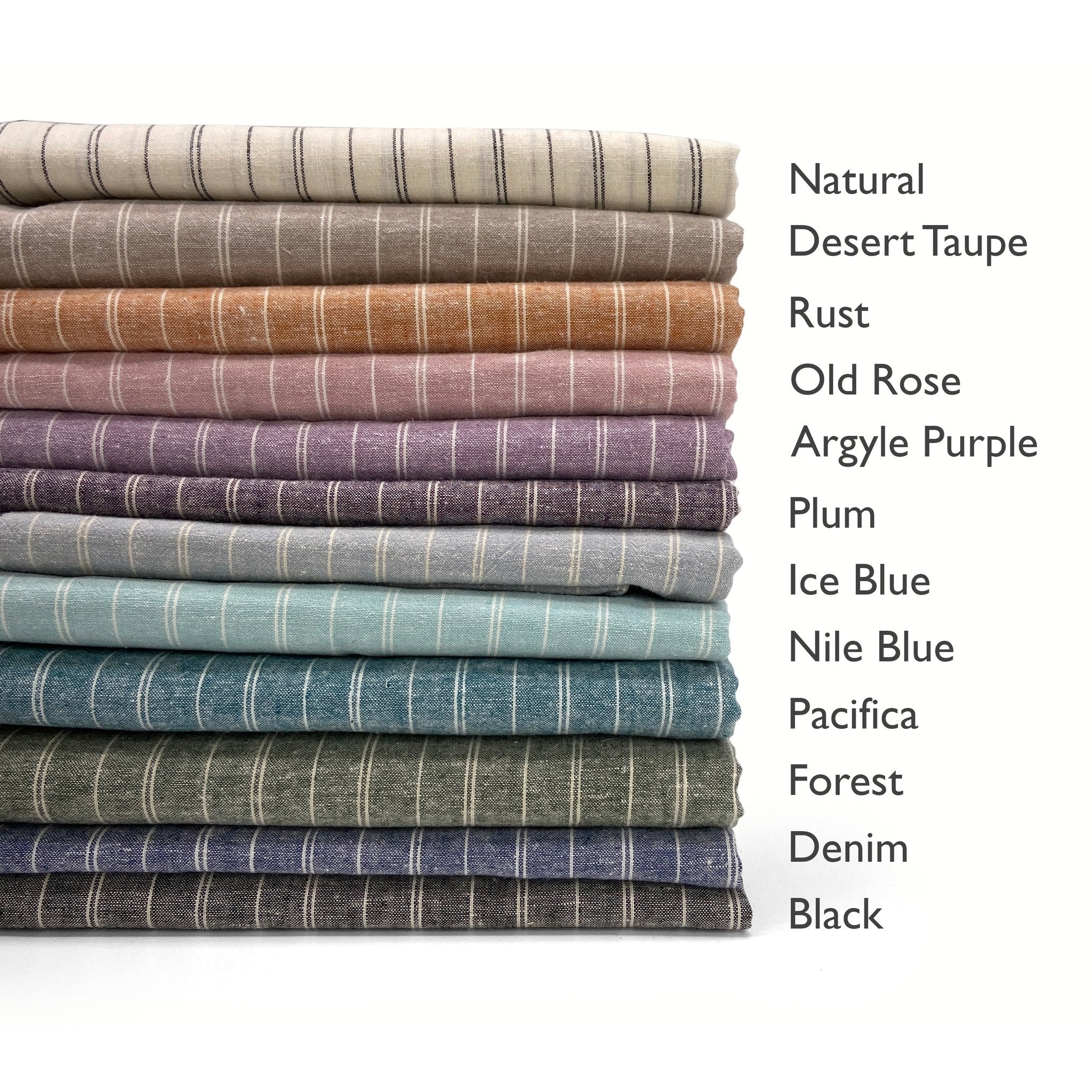 Hemp Organic Cotton Lightweight - Plum Stripe