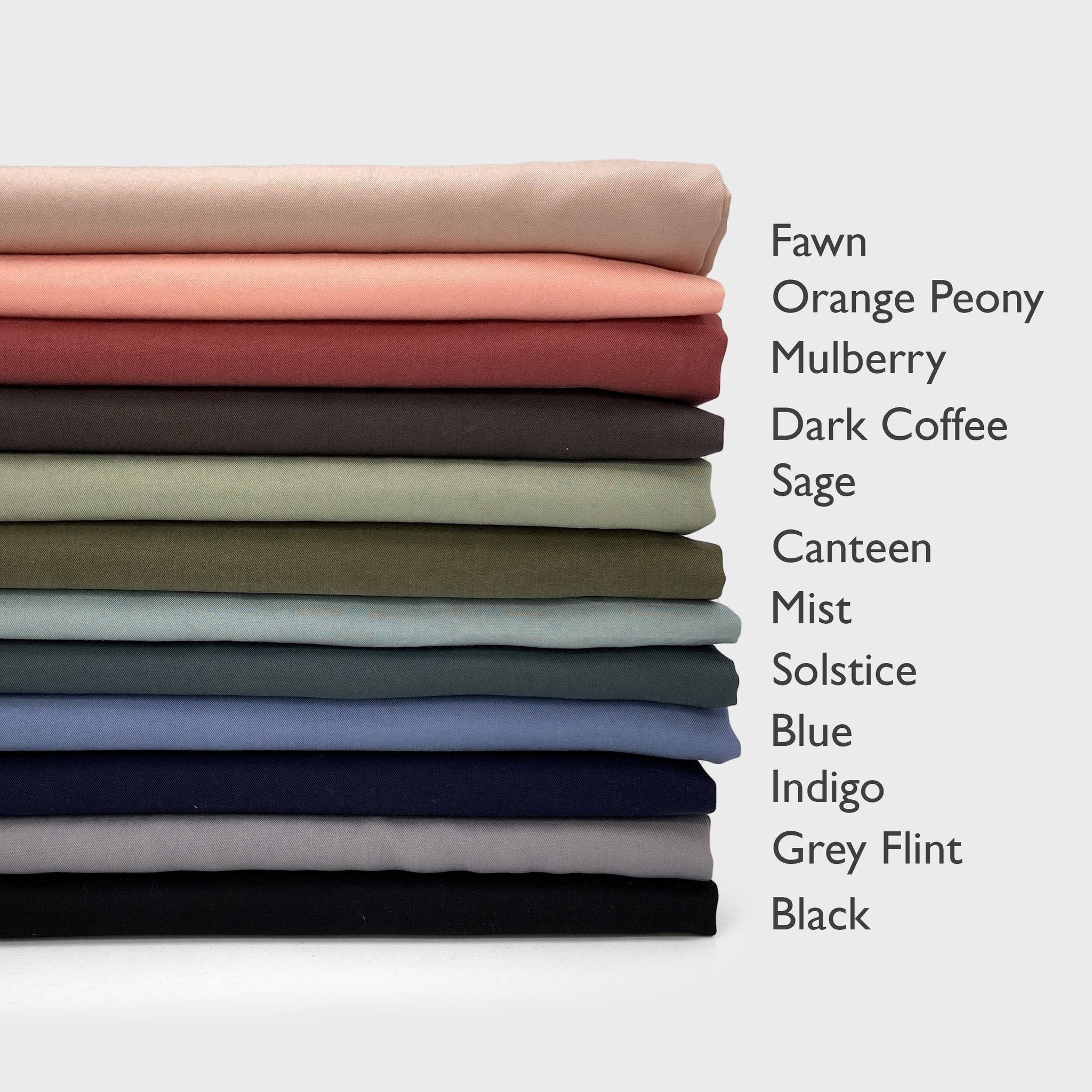 Enzymatic Tencel Lyocell Twill - Indigo