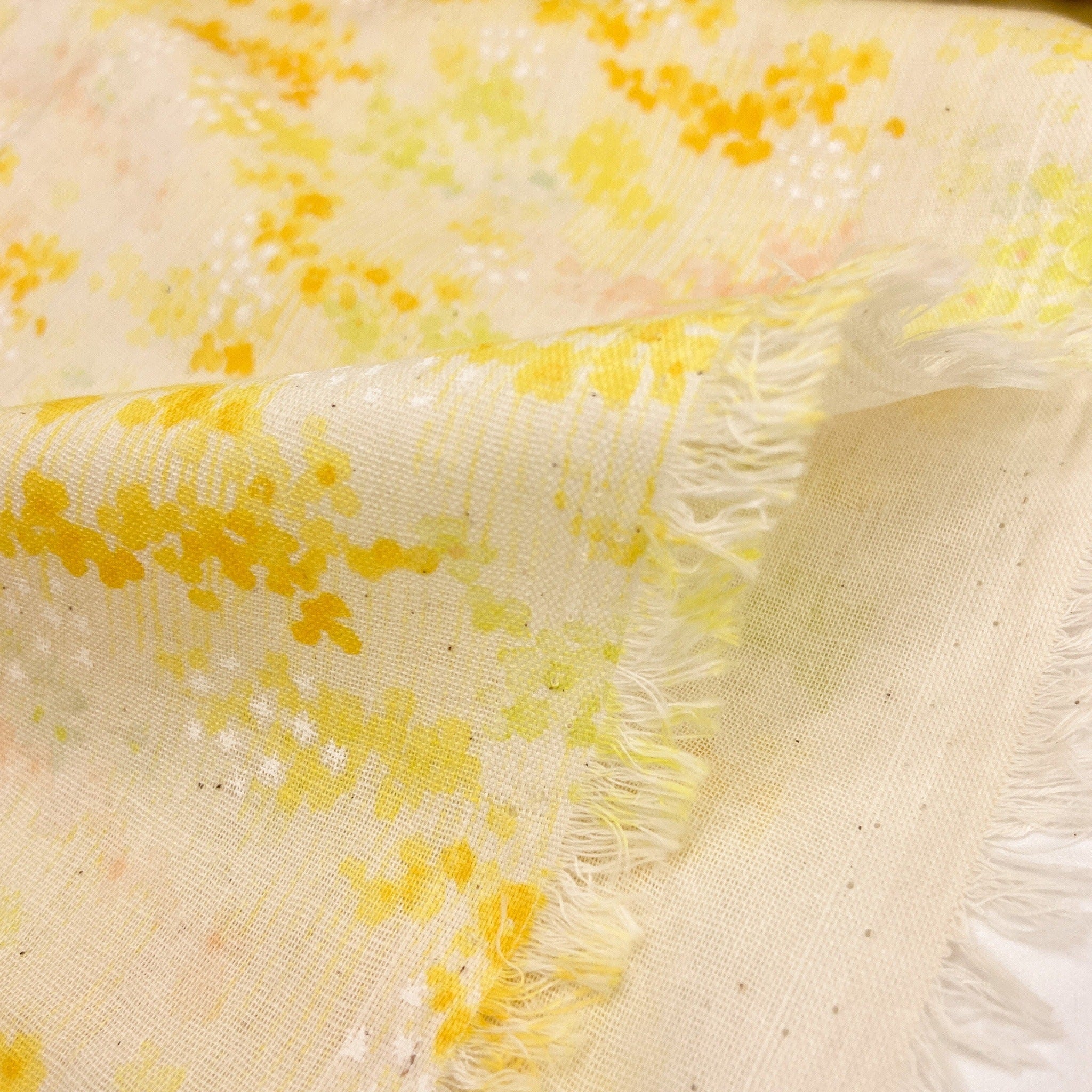 Japanese Cotton Double Gauze Print - Kaoru Floral Chamomile