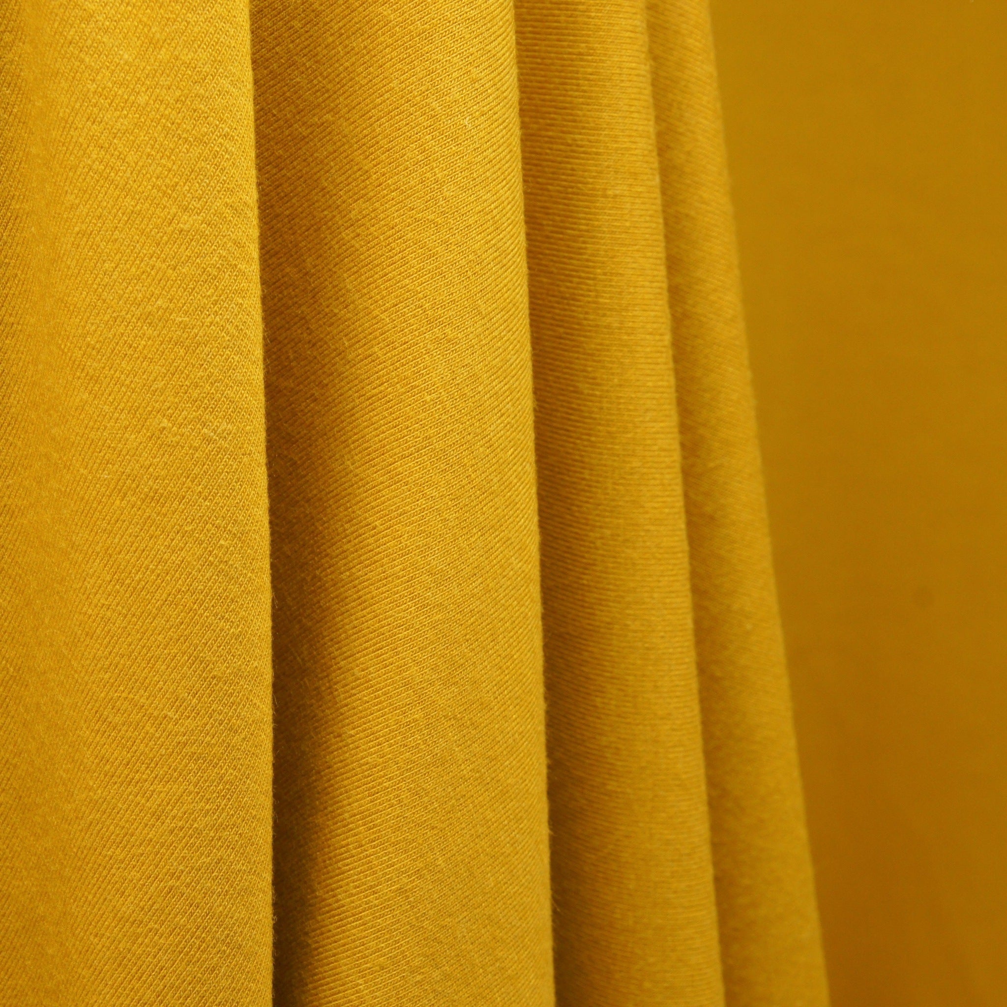 Bamboo Cotton Spandex Jersey Fabric - Nugget Gold - Earth Indigo
