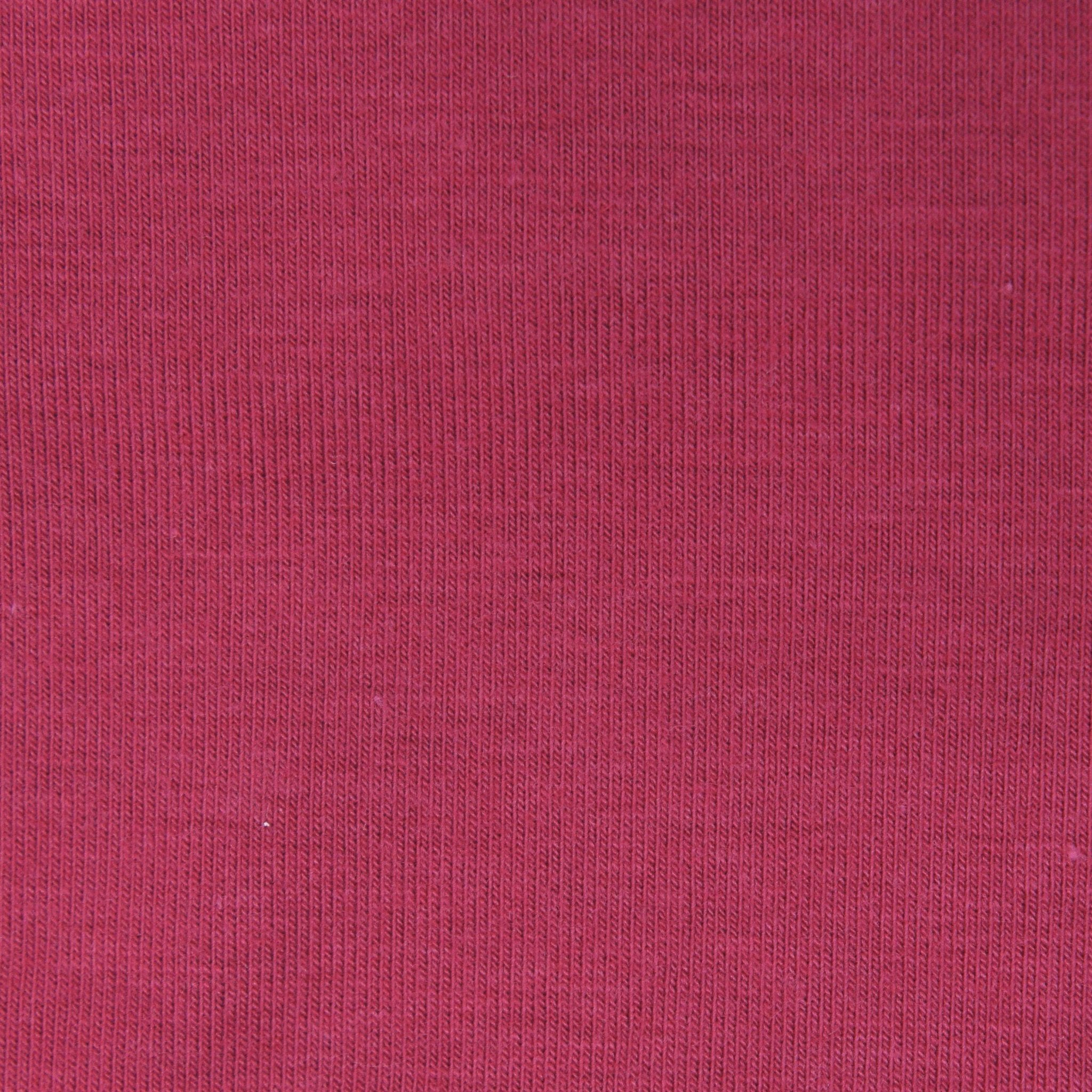 Bamboo Cotton Spandex Jersey - Raspberry - Earth Indigo