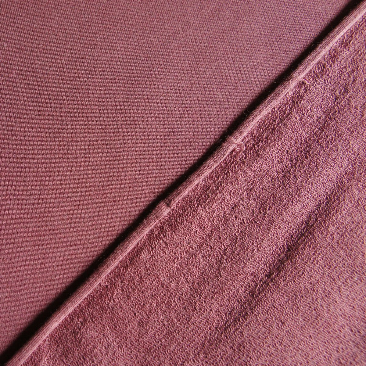 Tencel Organic Cotton Spandex French Terry Fabric - Rose Brown - Knit - Earth Indigo