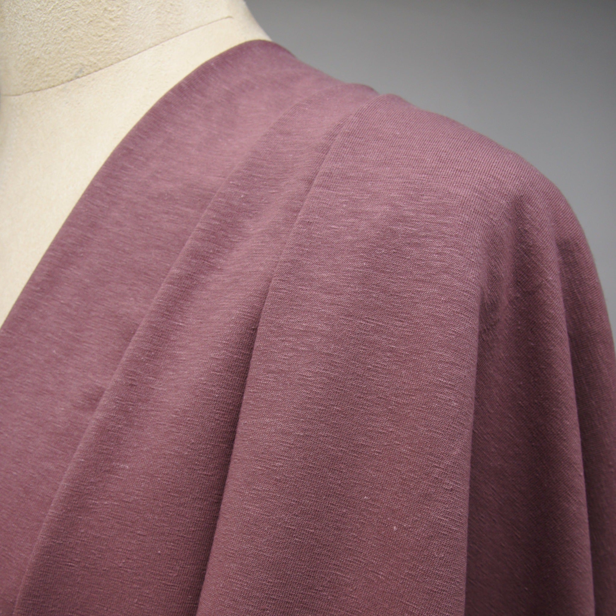Hemp Organic Cotton Spandex Jersey - Rose Brown