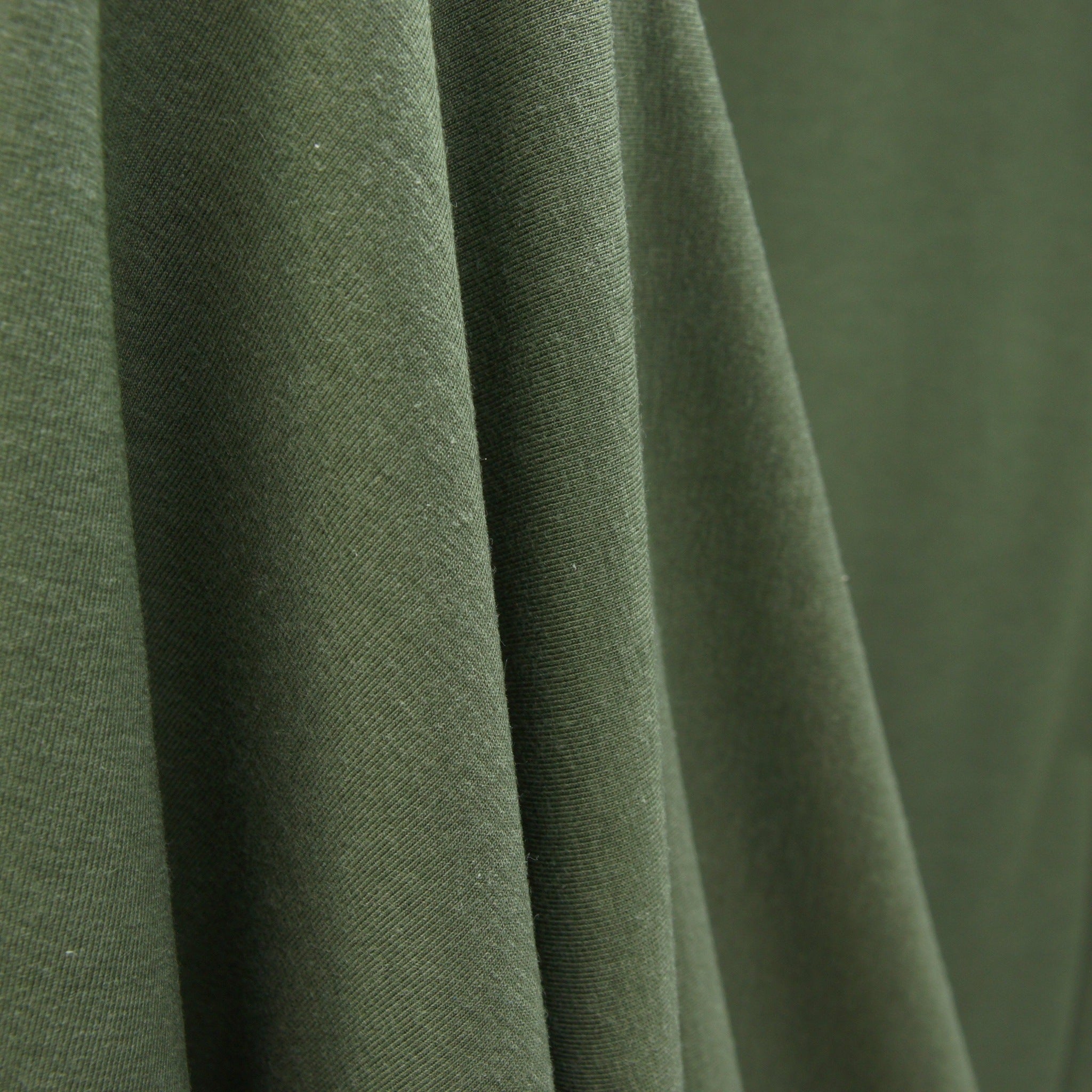 Tencel Organic Cotton Spandex Jersey - Moss - Earth Indigo