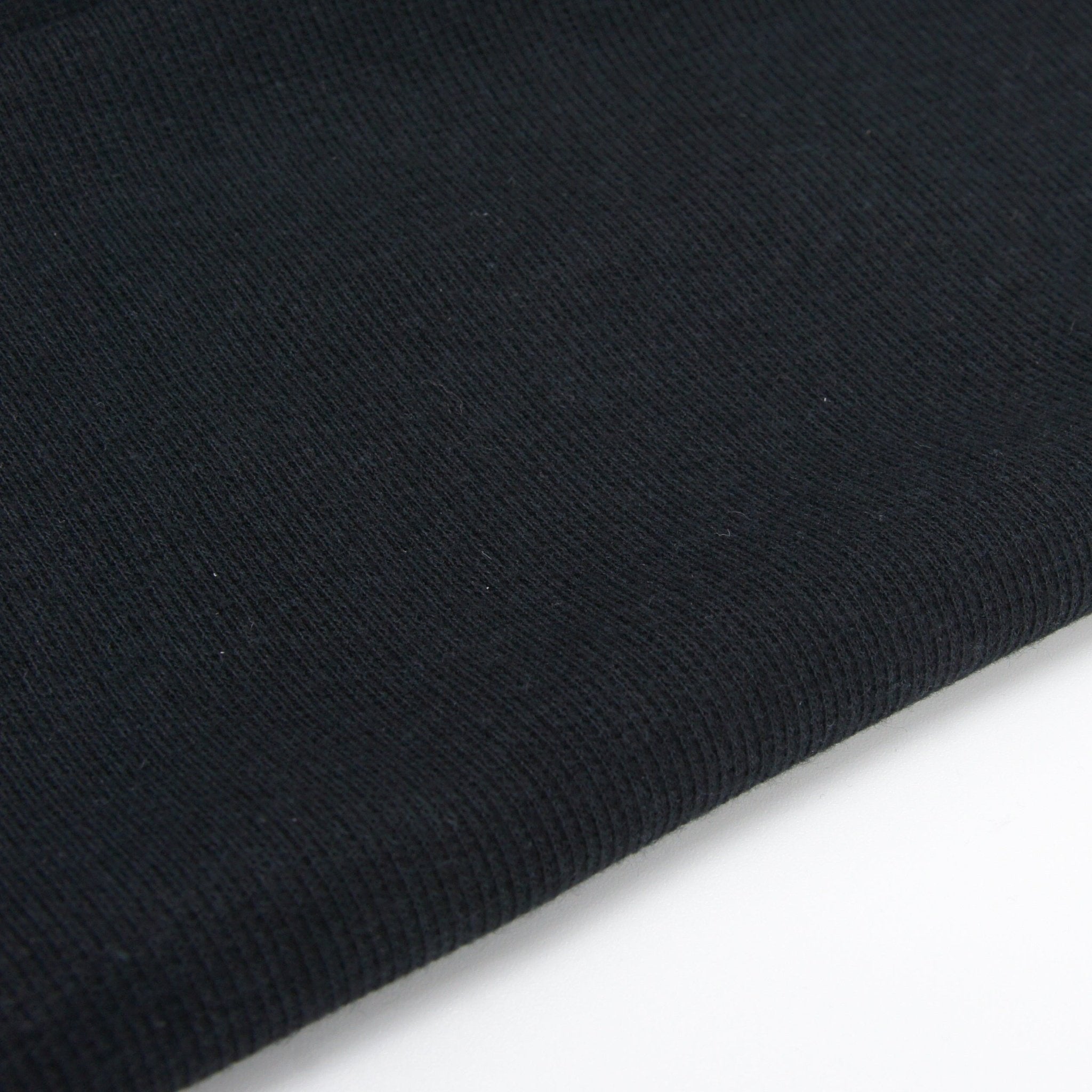 Tencel Organic Cotton Spandex 2x2 Rib Knit - Black