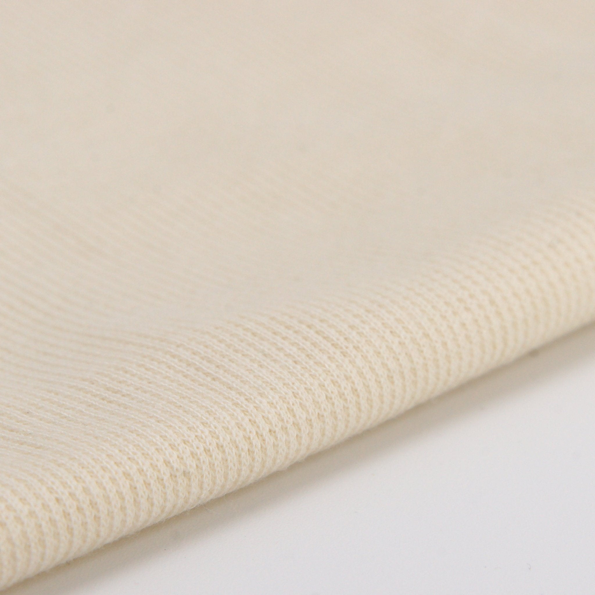 Tencel Organic Cotton Spandex 2x2 Rib Knit - Natural